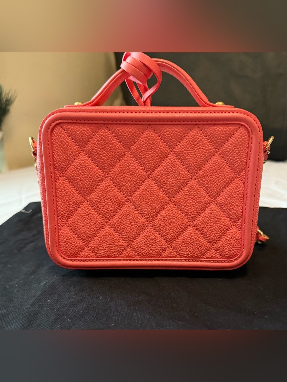 Chanel Quilted Filigree Vanity Case - Picture 2 of 11